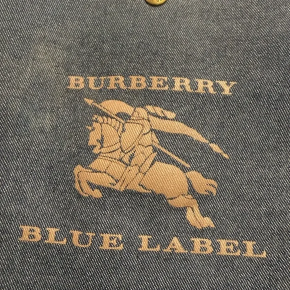 BURBERRY Blue Label Vintage Denim Tote Bag - Picture 6 of 13